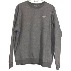 Umbro Mens XL Gray Crewneck Sweatshirt Tailored Fit Soft & Warm Minimalist Style